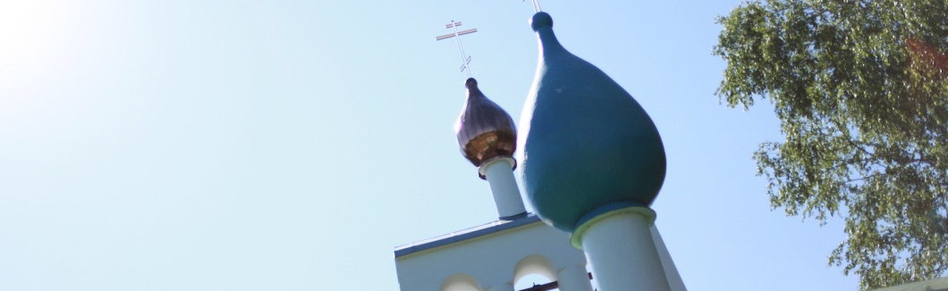 Dômes de la chapelle orthodoxe russe de Saint-Hilaire-le-Grand